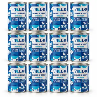 TILLO Kawałki w sosie Ryba - mokra karma dla kota - 12x415g