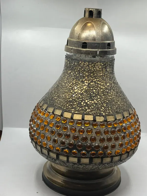 Znicz Ilumini Witraż Karafka Gold 38 cm