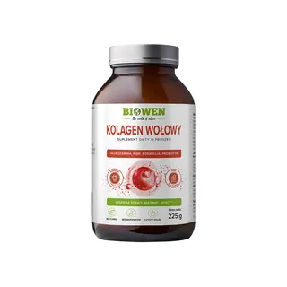Biowen Kolagen Wołowy Suplement Diety w Proszku 225g