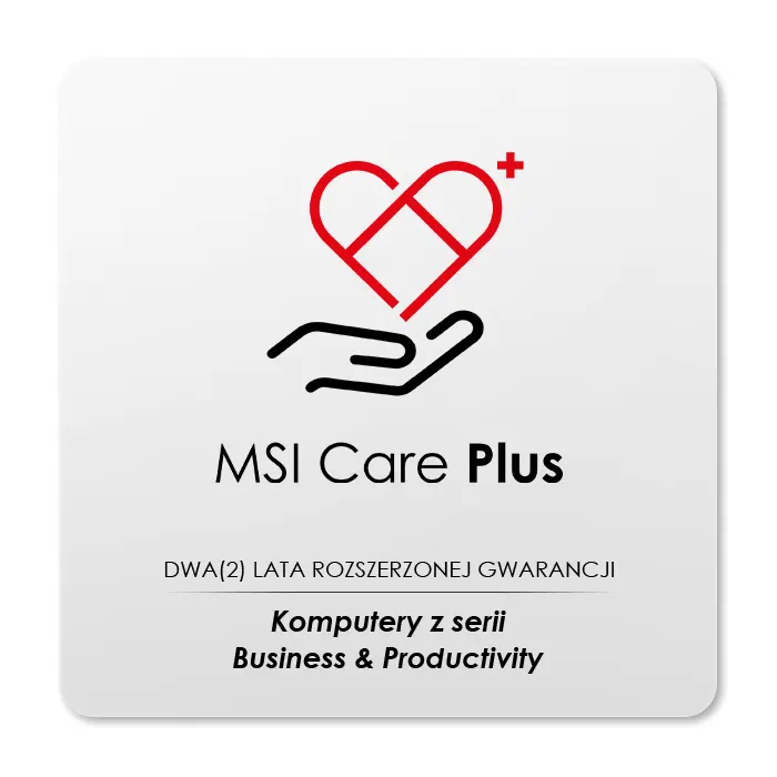 Dwa (2) Lata Przedłużona Gwarancja na Komputery Biznesowe | MSI Care