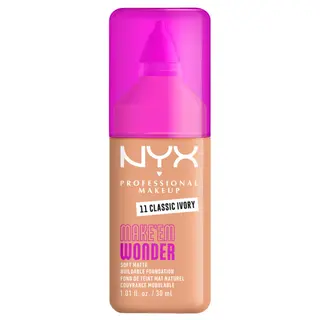 NYX Professional Makeup Make 'EM Wonder Kryjący Podkład do Twarzy 11 Classic Ivory