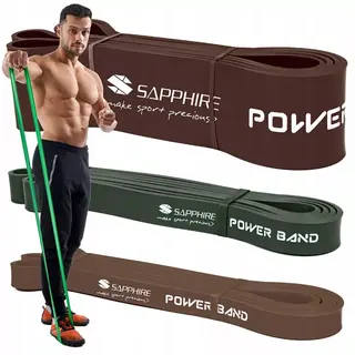 Zestaw gum Sapphire Power Band - 3 sztuki - zaawansowany