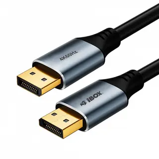 iBOX Kabel DisplayPort 4k60Hz złota wtyczka 1m