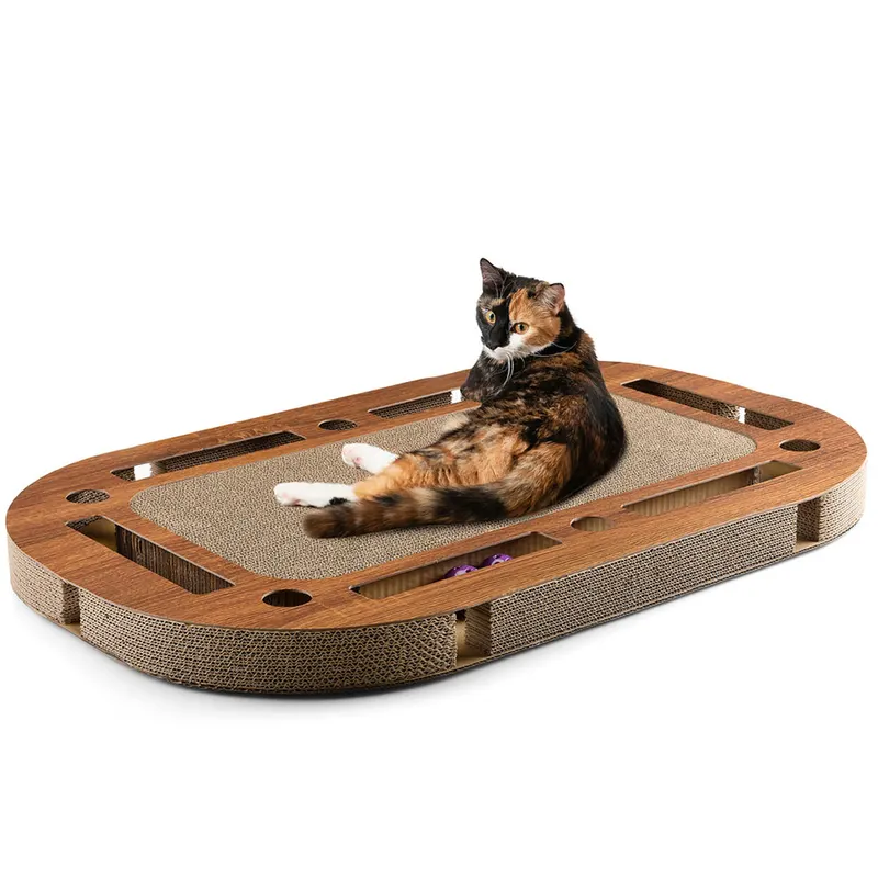 Canadian Cat Company PlayPlate XL, orzech włoski - Dł. x szer. x wys.: ok. 85 x 54 x 5,8 cm
