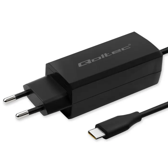 Qoltec Ładowarka sieciowa 65W GaN | 5-20V | 3-3.25A | USB-C 3.1