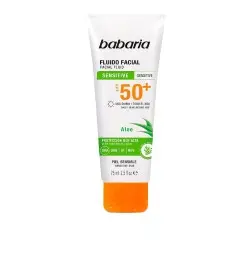 Babaria Aloe Vera Facial Fluid For Sensitive Skin SPF 50+ 75ml