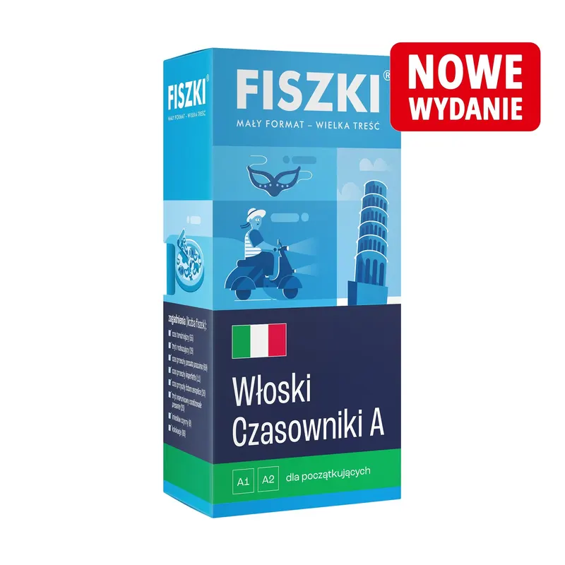 FISZKI - język włoski - Czasowniki dla początkujących (poziom A1-A2)