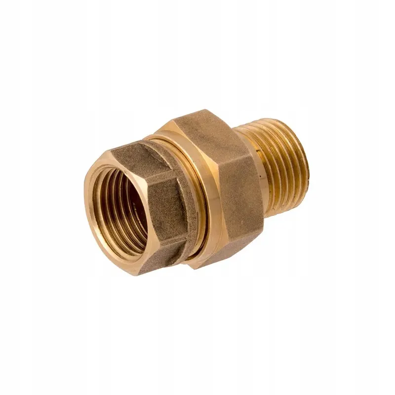 Idmar Śrubunek mosiężny prosty 1 1/4” DN32 do instalacji