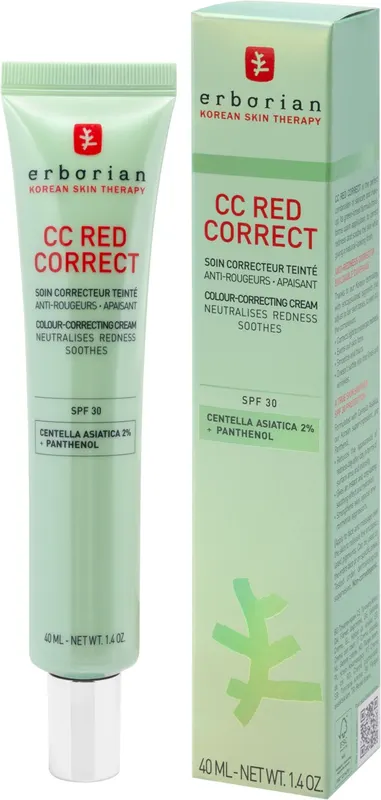 Erborian CC Red Correct Krem CC z Filtrem SP30 Korygujący Zaczerwienienia 40ml