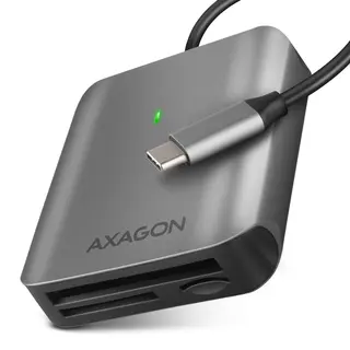AXAGON CRE-S3C Czytnik zewnętrzny kart USB-C 3.2 Gen 1, 3-slot & lun SD/microSD/CF, obsługa UHS-II