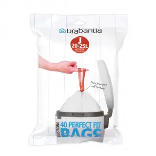 Worki na śmieci 23l Brabantia PerfectFit Bags białe 40 szt.