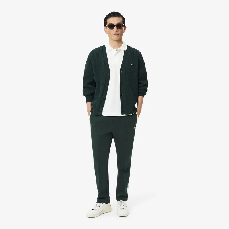 Lacoste Spodnie Dresowe Made In France Zielone Męskie Zielony