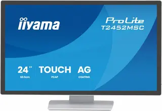 IIYAMA Monitor 24 cale T2452MSC-W2AG 10PKT,POJ,IPS,HDMI,DP,420cd, biały