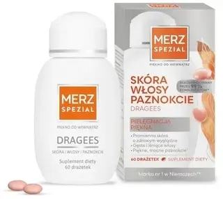 MERZ SPEZIAL Dragees skóra włosy paznokcie 60 drażetek