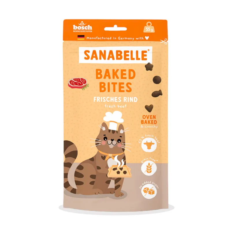 Sanabelle Baked Bites, 55 g - Świeża wołowina