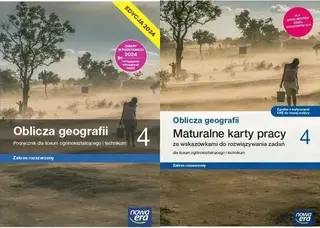 ZESTAW Oblicza geografii 4 LO ROZSZ NE Podręcznik + Karty NOWY