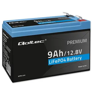Qoltec Akumulator LiFePO4 | 12.8V | 9Ah | 115.2Wh | BMS