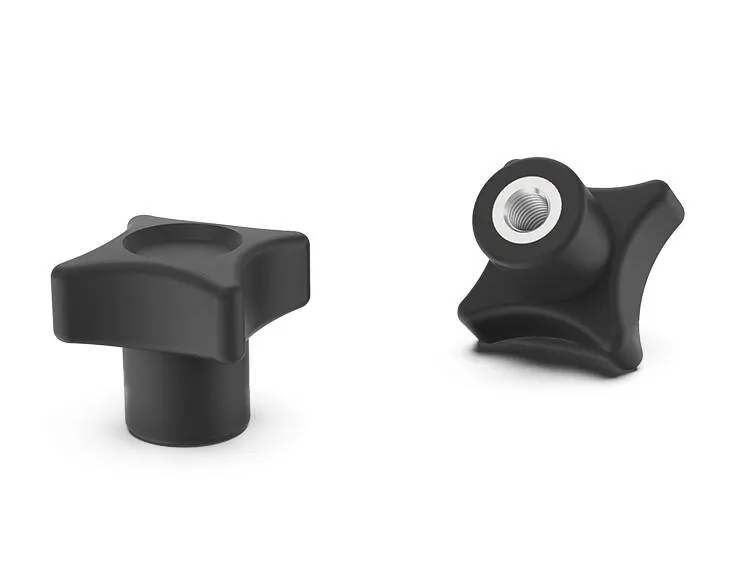 Pokrętło krzyżowe z nieprzelotową tuleją gwintowaną INOX D-60mm M10