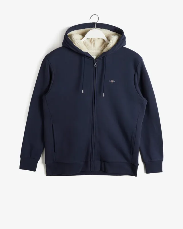 Gant Polarowa Bluza Z Kapturem Sherpa Zapinana Na Zamek