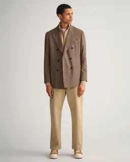 Gant Bawełniana Bluza Męska Z Zamkiem Do Połowy Regular Fit Brązowa