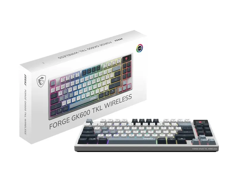 MSI Klawiatura gamingowa Forge GK600 TKL SKY US