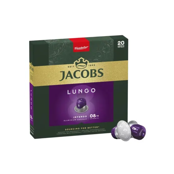 Jacobs Lungo Intenso kawa w kapsułkach do ekspresów Nespresso®, 20 szt.