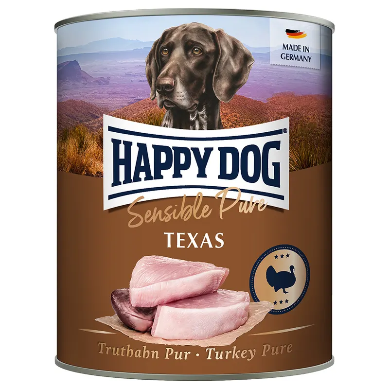 Happy Dog Sensible Pure, 6 x 800 g - Texas (Indyk)