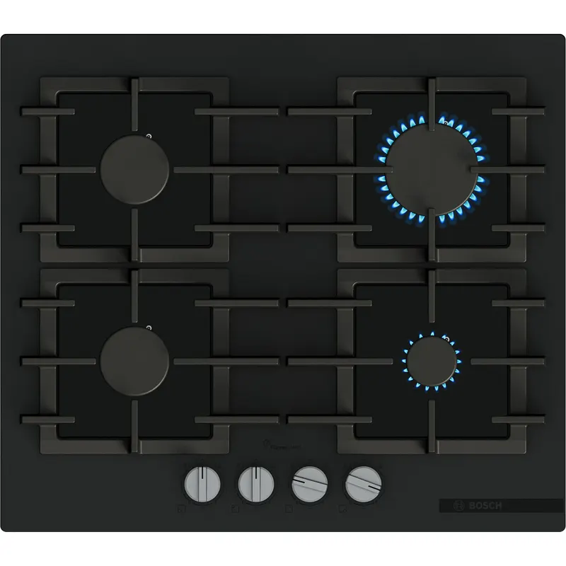 Płyta gazowa Bosch Serie 6 PPP6AAI40 FlameSelect Żeliwne ruszty Czarny mat