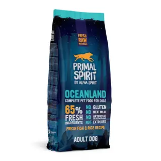 PRIMAL SPIRIT Oceanland Ryba - półwilgotna karma dla psa z alergią - 12kg