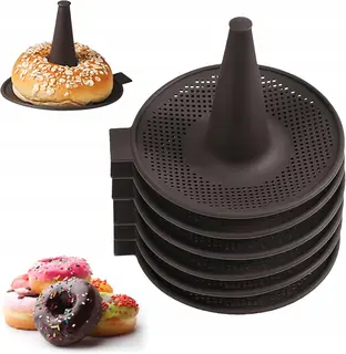 FORMA DO PĄCZKÓW SILIKONOWA 6 SZT STOŻKOWA BAGEL BAJGL
