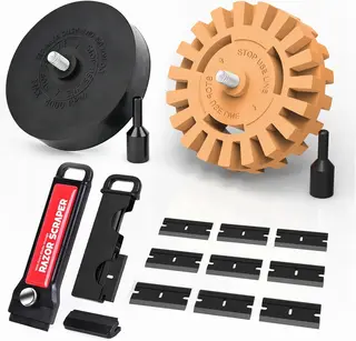 ZESTAW GUMEK DO FOLII 250MM 88MM SKROBAK ADAPTER WIERTARKA
