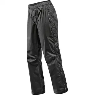 Vaude Women's Fluid Full-Zip Pants S/S, spodnie przeciwdeszczowe, damskie, czarne