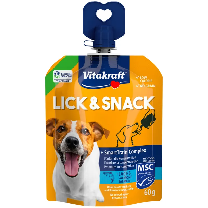 Vitakraft Lick & Snack SmartTrain Complex, 16 x 60 g - Łosoś