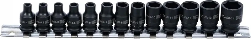 ZESTAW NASADEK UDAROWYCH SZEŚCIOKĄTNYCH 6,3MM 4-14MM 13 SZT