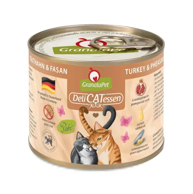 GRANATAPET DeliCATessen Indyk i bażant - mokra karma dla kota - 200g