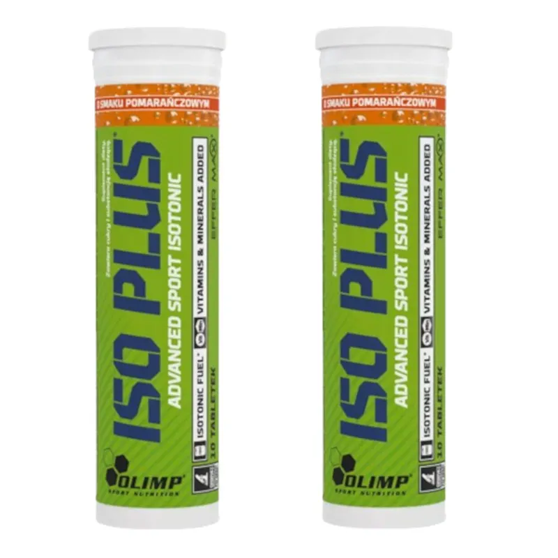 Wielopak 2x Olimp Iso Plus Plusz 10tab Pomarańcza