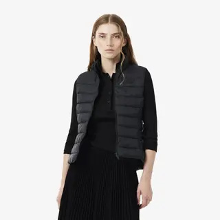 Lacoste Pikowana Kamizelka Puchowa I Wodoodporna Czarna