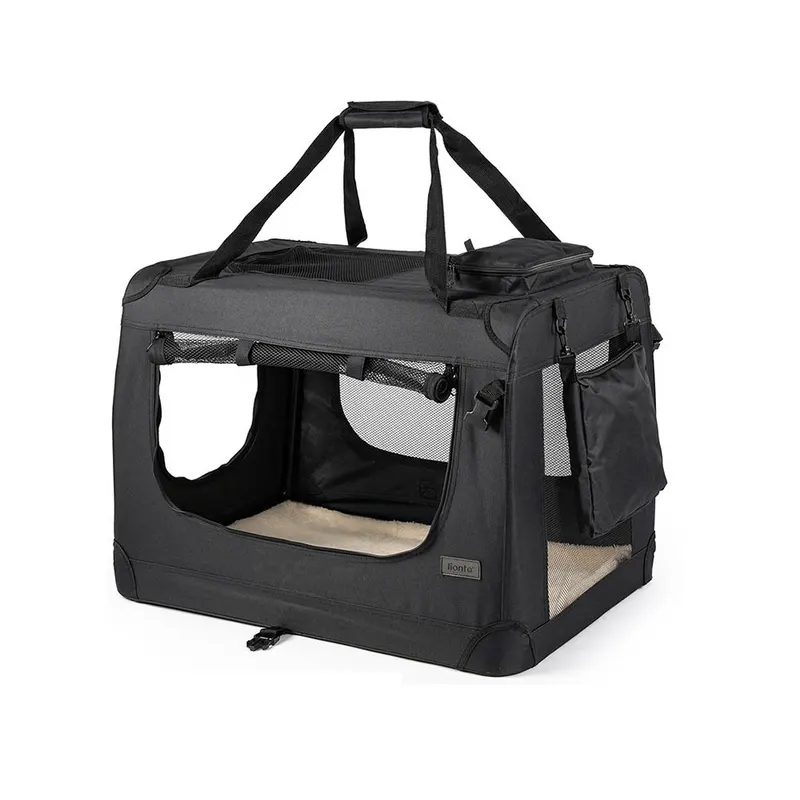 Lionto torba transportowa z tkaniny, czarna - Szer. 42 x gł. 60 x wys. 44 cm