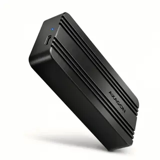 AXAGON EEM2-40G Obudowa zewnętrzna aluminiowa USB4 Gen 3x2 M.2 SSD NVMe 40Gbps chłodzenie pasywne, kabel USB-C, silikonowe etui