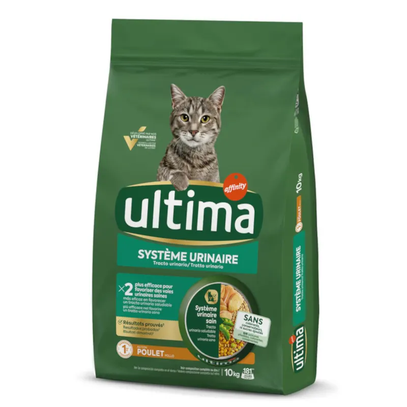 9 + 1 kg gratis! Ultima, karma sucha dla kota, 10 kg - Urinary Tract, kurczak