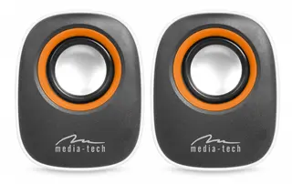 Media-Tech Głośniki IBO MT3137W Stereo/Jack 3,5/USB/RMS 6W