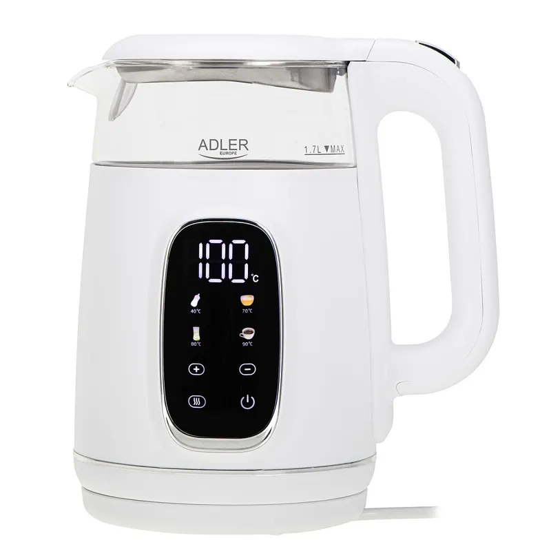 Czajnik elektryczny Adler AD 1305 WS Biało-srebrny