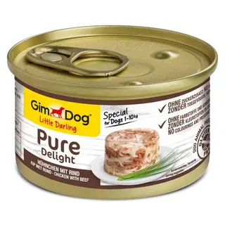 GIMDOG Little Darling Pure Delight Kurczak z wołowiną - mokra karma dla psa - 85g