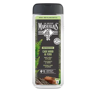 Le Petit Marseillais Żel pod Prysznic dla Mężczyzn 4w1 Drzewo Cade & Paproć 400ml