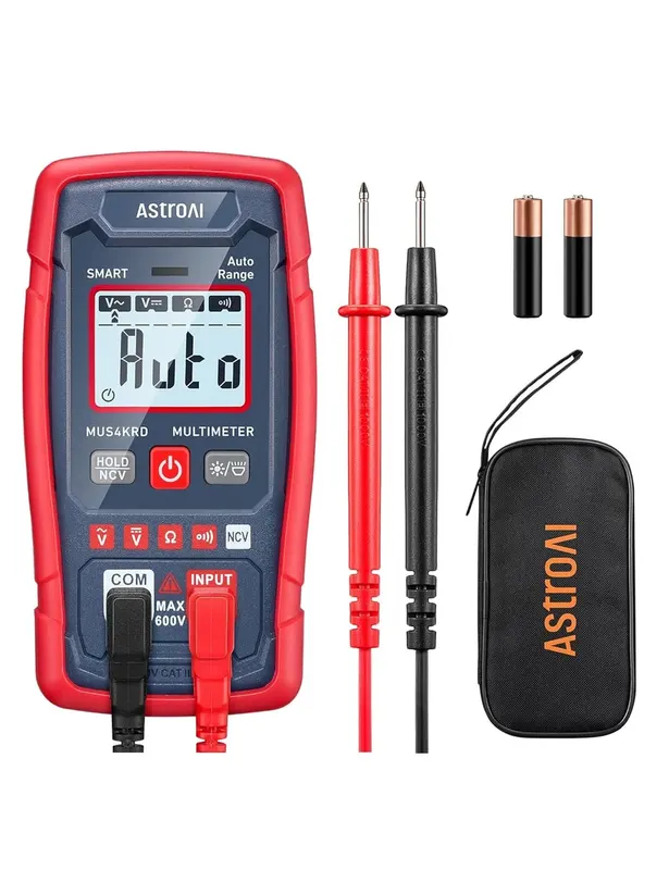 MULTIMETR CYFROWY ASTROAI NCV 4000 COUNTS TESTER NAPIĘCIA