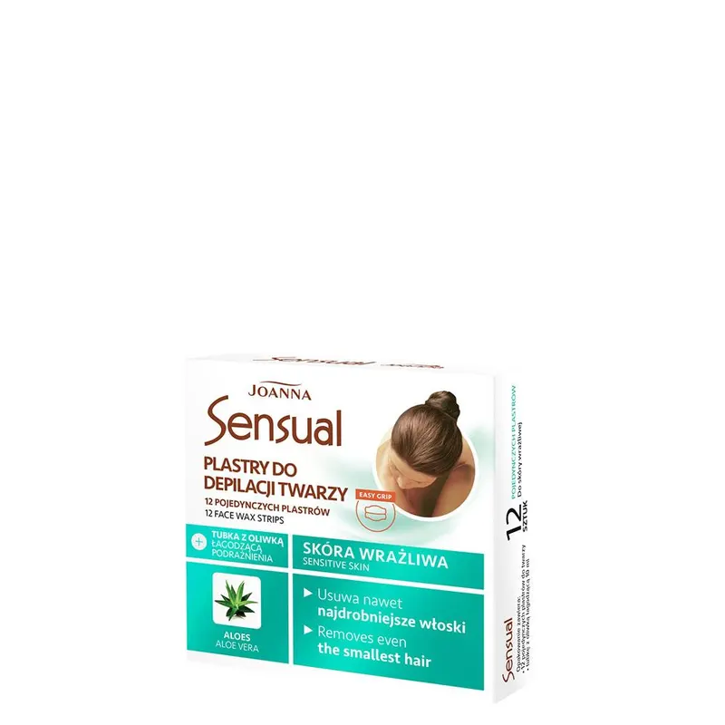 Joanna Sensual Plastry do Depilacji Twarzy Aloes