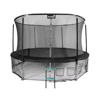 Trampolina ogrodowa Jumpi Maxy Comfort 435cm/14FT z siatką wewnętrzną - czarna