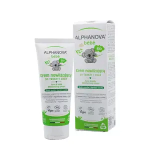 Alphanova Bebe Bio, Nawilżający krem do twarzy i ciała na bazie oliwy, do skóry suchej i atopowej, 7