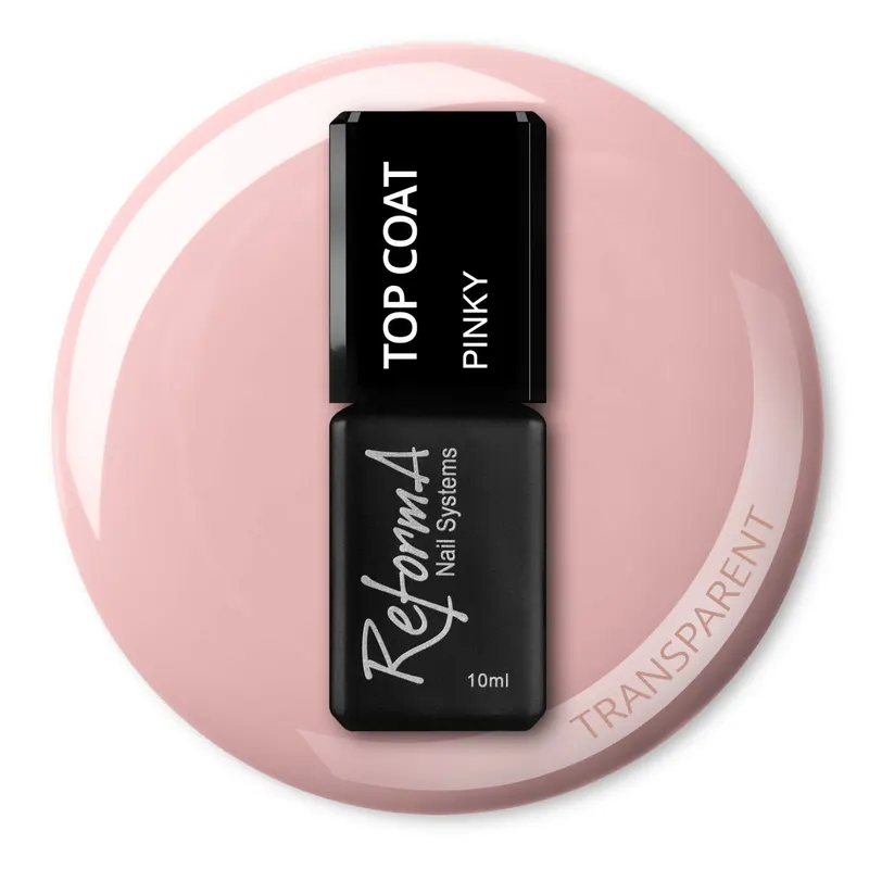 Beżoworóżowy, naturalny, delikatny top no wipe do french i baby bummer- Pinky, 10 ml