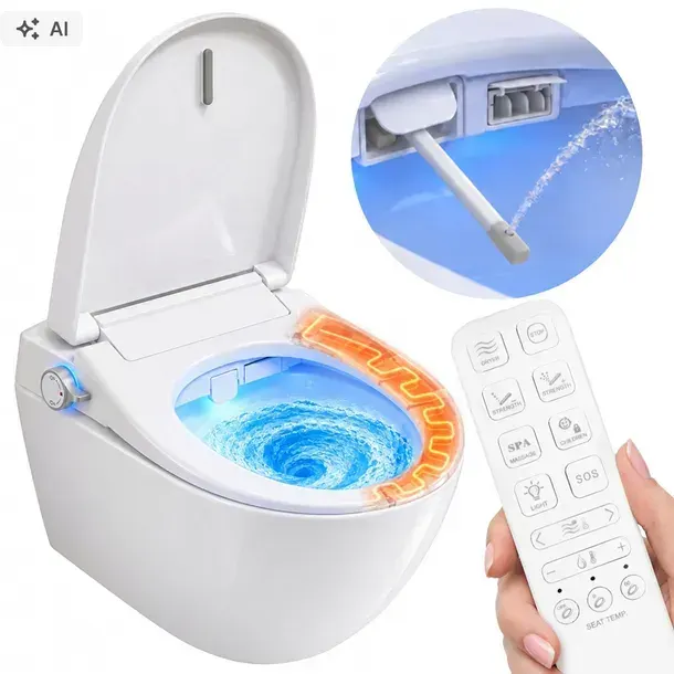 INTELIGENTNA MISA WC CARLO WISZĄCA BIDET PODMYWANIE SUSZENIE PODGRZEWANA
